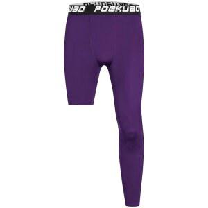 남자 농구 원 레그 컴프레션 팬츠 풀 길이 싱글 타이츠 운동용 베이스 레이어 레깅스