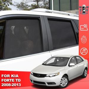 기아 호환 포르테 세라토 TD 세단 2008-2013 용 마그네틱 자동차 차양 앞 유리 커튼 커튼 뒷면 베이비 윈도