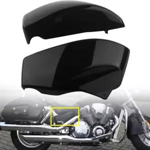 핀모칼 글로스 블랙 배터리 사이드 페어링 혼다 VTX1800 R /VTX1800 S N /Neo F T 2002-2008 1쌍용