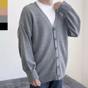 [프로셀러] 남성 빅사이즈 오버핏 니트 가디건 1P 데일리룩 긴팔