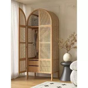 원목옷장 2 장롱 옷장 원목 장농 이불장 A 라탄 캐비닛 슬라이딩 수납장 문