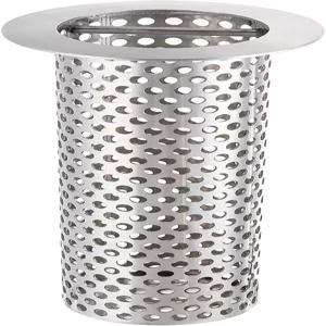 2인치 상업용 바닥 배수 스트레이너 6인치 높이 두꺼운 천공 316 스테인리스 스틸 및 정교하게 연마된