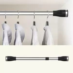 긴 커텐 커튼 스텐 압축봉 200 공간분리 무타공 전세집 바란스 길이조절