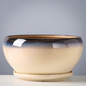 세라믹 화분 난초 다육 묘목 보관 13cm 빨간색 5인치 분재화분 기본 8043 책상