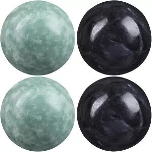 가투이다 4pcs 바오딩 볼 중국 운동 마사지 마블 핸드볼 손 1.37인치