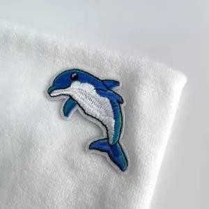 열접착 옷리폼 와펜 (돌고래) 와펜장식 와펜자수 리폼용품 옷리폼재료