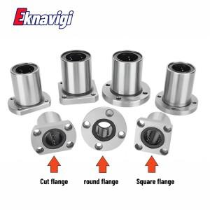 1PCS LMF6UU LMF/K/H 8 10 12 16UU 타원형 플랜지 부싱 라우터 샤프트 3D 프린터 부품 막대 용 CNC 선형 베