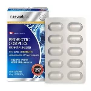 [내츄럴플러스] 내츄럴플러스 프로바이오틱 혼합유산균 500mg x 60캡슐 튼튼한 장건강 위해