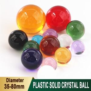 1PCS 35/40-80mm 크리스탈 플라스틱 볼 렌즈 풍수 장식 투명 구슬 샹들리에 홈  촬영용 구체