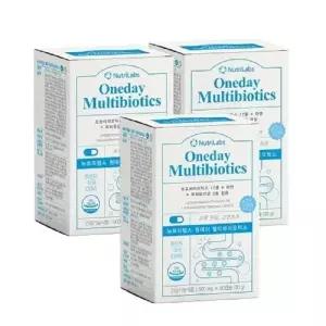 뉴트리랩스 원데이 멀티바이오틱스 500mg x 60캡슐 2+1 총3