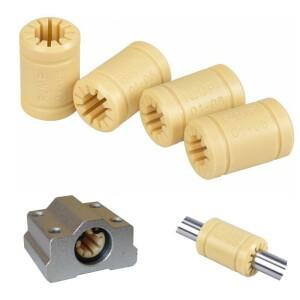 4Pcs RJMP-01 플라스틱 선형 베어링 부싱 볼 솔리드 폴리머 샤프트 6mm 8mm 10mm CNC DIY 3D 프린터 부품