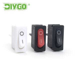 5/10Pcs 2Pin 2 위치 푸시 버튼 21X9.5mm 로커 KCD1 스냅인 on/Off 6A 250V/10A 125V 장비