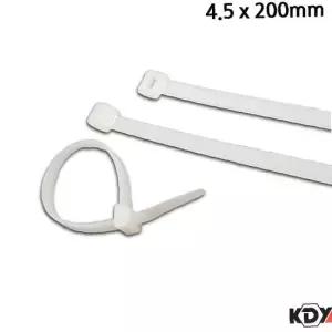 KDY 케이블타이 화이트 4.5 x 200mm 100개입