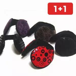 남녀공용 접이식 방한귀마개 넥밴드 자전거 휴대용 귀마개 겨울  1+1