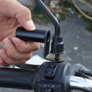 1/2개 자전거 백미러 마운트 익스텐더 핸들바 브래킷 범호환  알루미늄 클립 바이크 오토바이