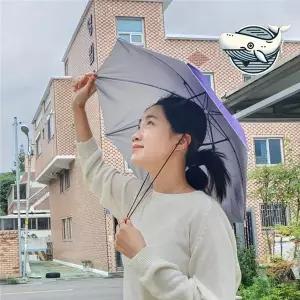 [하프클럽/]휴대용 반바지 우산 모자 퍼플 여름 방수 햇빛