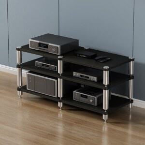오디오 선반 캐비닛 사운드바 블랙 블랙 진열대 거실장 서랍형 둥근 방송 인테리어