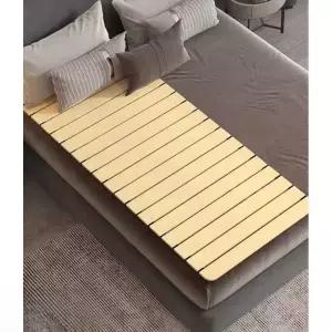 원목 접이식 침대패드 허리보호 롤형 나무 토퍼 패널 침대 딱딱한