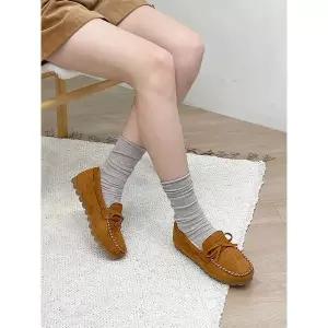 [하프클럽/]모카 스웨이드 털로퍼 1cm