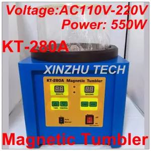 광택기 자동차 왁싱 폴리싱 유막제거 마그네틱 텀블러 쥬얼리 폴리 셔 기계 마무리 KT-280A 110V/220V 용량