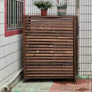 에어컨실외기커버 실외기그늘막 나무 선반 부식방지