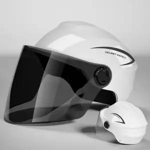 바이크 오토바이 반모헬맷 유니 경량 전기 자전거 헬멧 여름 신모델 방수 자외선 차단 하프 사계절 안전모