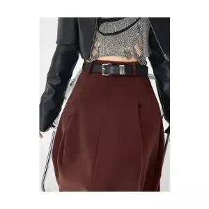 여자 데일리 쉬폰 스커트 모직 겨울 롱 A라인 플리츠 날씬한 우산 SPO마켓4