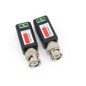 10 쌍 CCTV 비디오 발룬 트위스트 패시브 트랜시버 BNC 남성 동축 카메라 UTP 케이블 어댑터 아날로그 캠 J