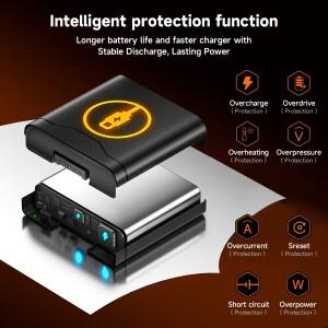 PALO  파티박스 스테이지 320 예비 배터리 휴대용 스피커용 TYPE-C 입력 익스트림 4 12000mAh