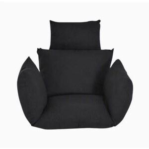 의자 쿠션 행잉 야외그네 1인용 흔들 블랙 곡선 빈티지 경제형 표준 편한의자 해먹