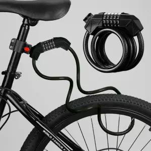 분실방지 거치형 5버튼 자물쇠 사슬 체인락 자전거 오토바이 퀵보드 도난방지