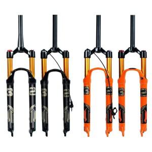 26인치/27.5인치/29인치 휠용 마그네슘 합금 산악 자전거 에어 포크 - 경량 충격 흡수 서스펜션 부품