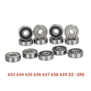 50pcs 깊은 홈 볼 베어링 633 634 635 636 637 638 639 ZZ -2RS 3x13x5 4x16x5 5x19x6 6x22x7 7x26x9 8x28x
