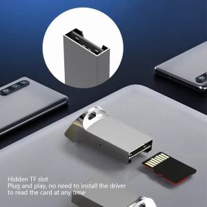 TF 마이크로 SD PC 컴퓨터 노트북용 알루미늄 미니 소형 호환 USB 2.0 메모리 카드 리더 어댑터