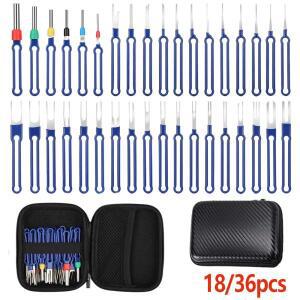 18/36개 전문가용 자동차 단자 제거 도구 키트 전기 커넥터 핀 수리