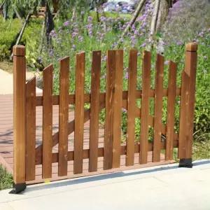 나무 대문 원목 전원주택 텃밭 방무목 시골집 주택