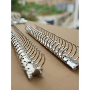 스크랩북 바인더 클램프 링 사무실 플래너 리프 루즈 스테인리스 스틸 6 북엔드