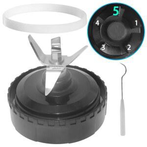 [미국배송] 닌자 QB3001SS 블렌더 블레이드의 경우 닌자용 5핀 블레이드 교체 부품 QB3000QR-30 QB3005 QB3000SSW-30 QB3001SS-30 QB3000QBK QB3004 QB3005와 호환됩니다