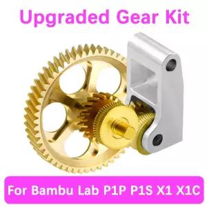 Bambu Lab P1P P1S X1 X1C용 신형 업그레이드 올메탈 익스트루더 기어 키트 강화강 DLC 나노코팅 익스트루