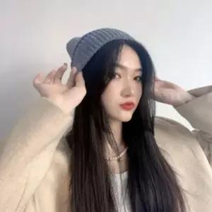 ( )세븐 데이 기모 니트 비니그레이 모자 겨울 패션