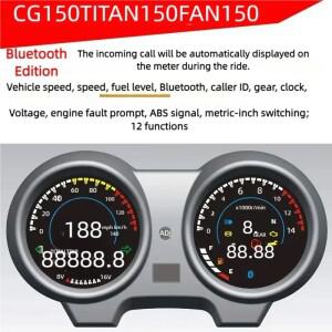 타이탄 150 혼다 Fan150 바이크 오토바이 RPM 미터 속도계 디지털 대시 보드 타코미터 주행 거리계 연료 전