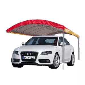 야외 주차장 천막 자바라 차량용 접이식 어닝 비닐