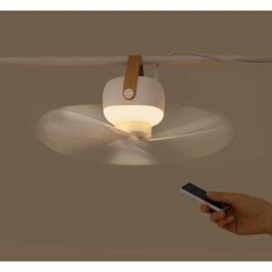 휴대용 무드등 차박 텐트 캠핑용실링팬 멘트 서큘레이터 실내등 골드 충전식 야외