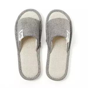 [엄지척]린넨 실내용 슬리퍼 260~265mm 그레이 교사 발편한