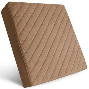 COMPANZA 회사 16x16x3 가정용 메모리 폼 시트 쿠션 - 방수층과 미끄럼 방지 베이스가 있는 워셔블 벨벳 커버 부스터 시아티카 및 허리