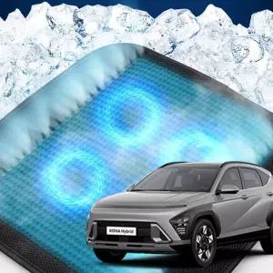 코나하이브리드 호환 차량용 쿨링시트 메쉬 4팬용방석 사무실 여름방석 자동차 의자 아이스 휴대용 용통풍