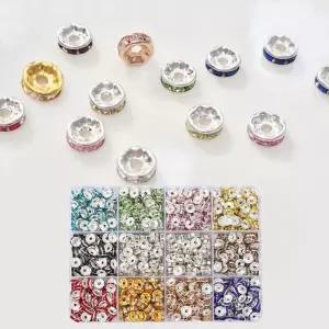 비즈아트 부자재 스페이서 라인톤 15칸 900개 세트키링재료 공예 팔찌만들기 DIY 네일 만들기