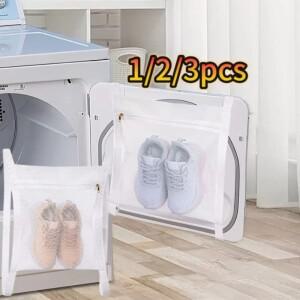 1/2/3개 스니커 세탁망 휴대용 신발 건조망 건조기 문