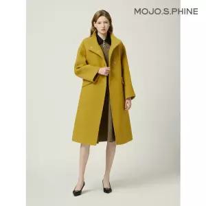 모조에스핀 팬시소재 하이넥 울 코트 YE J244MSG4221119824