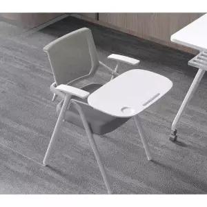 수강용 접의자 일체형책상 등받이 강당 그레이 강의실